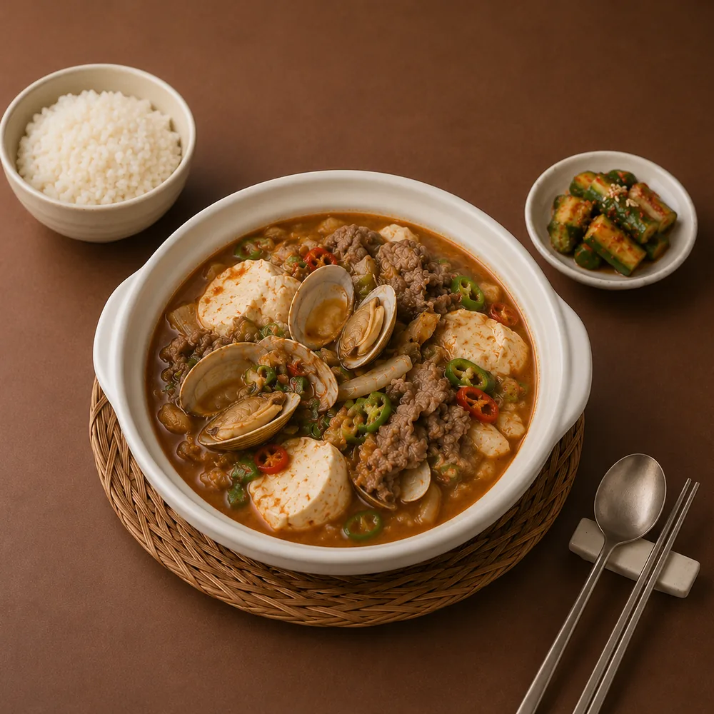 바지락 우삼겹 짜글이